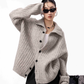 Stand Collar Knit Cardigan ICM0098