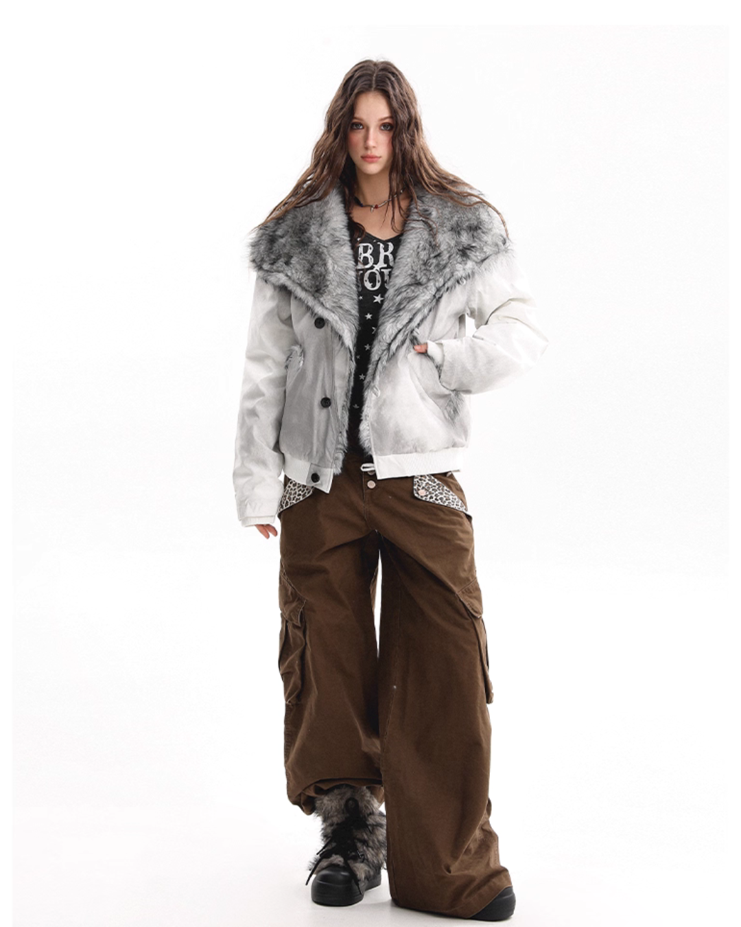 Big Collar Fleece Jacket BGS0040
