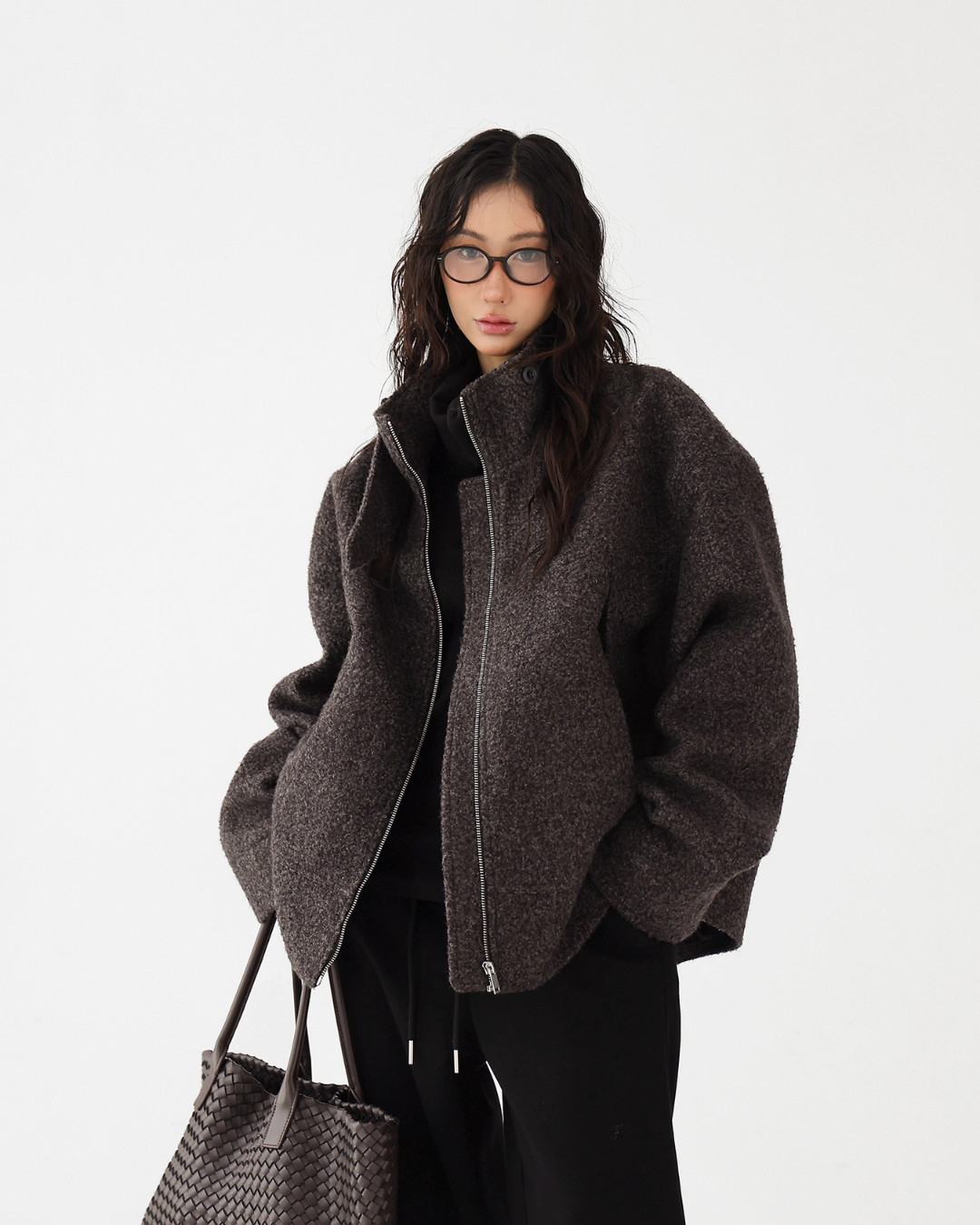 Elegant Stand Collar Wool Coat ACS0320