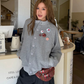 Waffle Badge Fleece-Lined Hoodie CYE0104