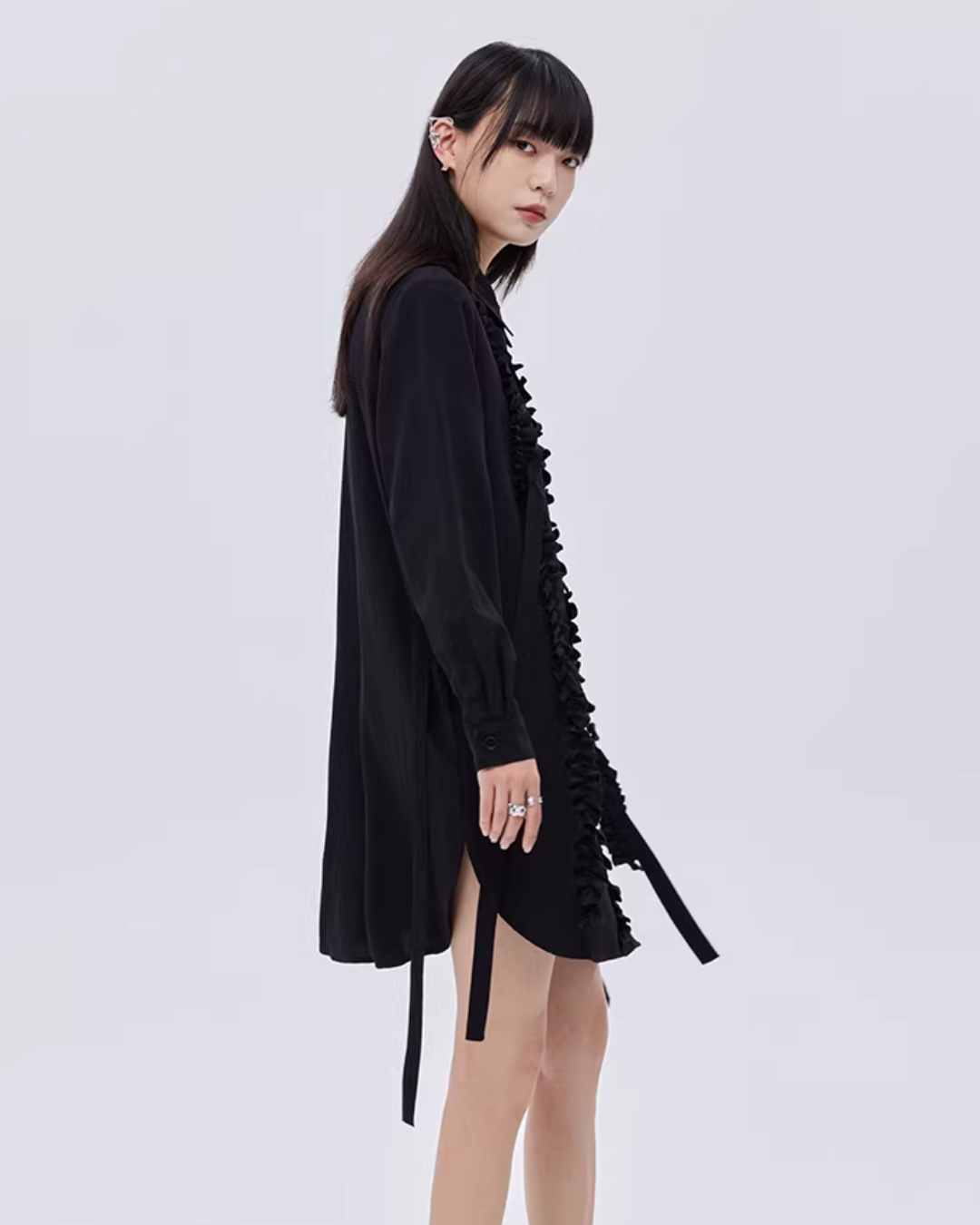 Small Frill Shirt Dress SHN0032