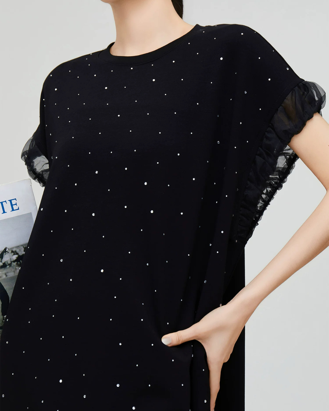Dot Tulle Layered Dress FER0335