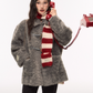 Toggle Fur Coat/Flare Pants ELS0014