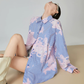 Blue Stripe Pink Art Print Shirt FER0180