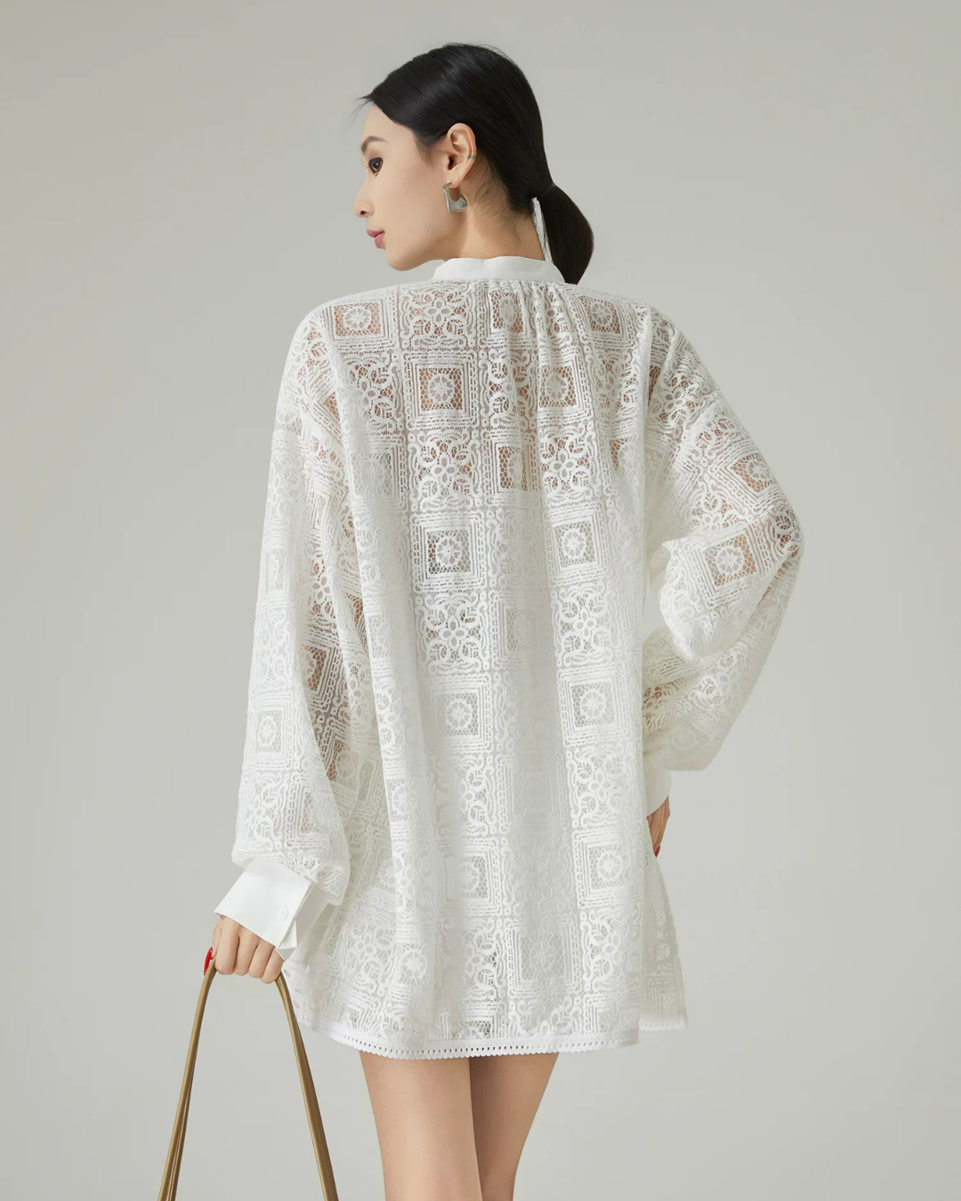 Patchwork Lace Shirt / Shorts FER0130