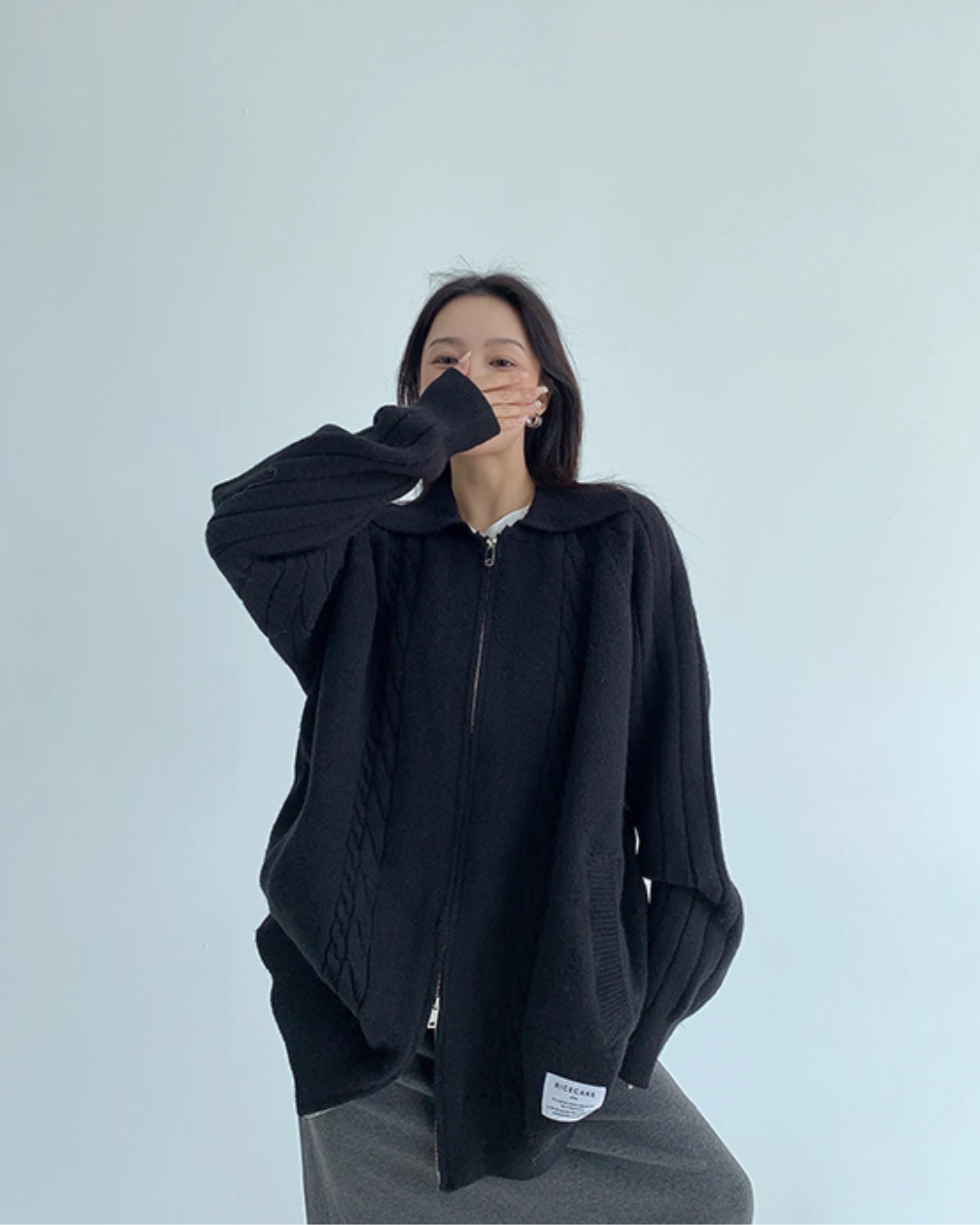 Double Zip Knit Cardigan YLS0974