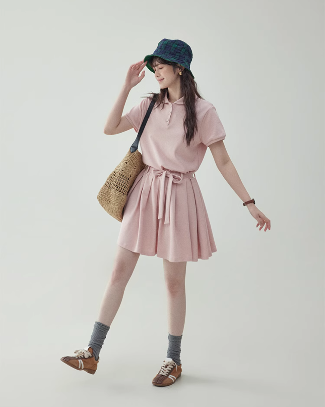 Polo Collar Mini Dress AMU0018