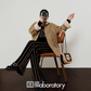 Boa Military Jacket/Black Striped Pants LLA0558