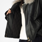 Fur Collar Leather Jacket ACS0347
