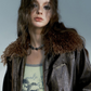 Leather Fur Jacket SAP0015