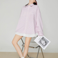 Pink Striped Oversized Shirt / Short Skirt FER0360