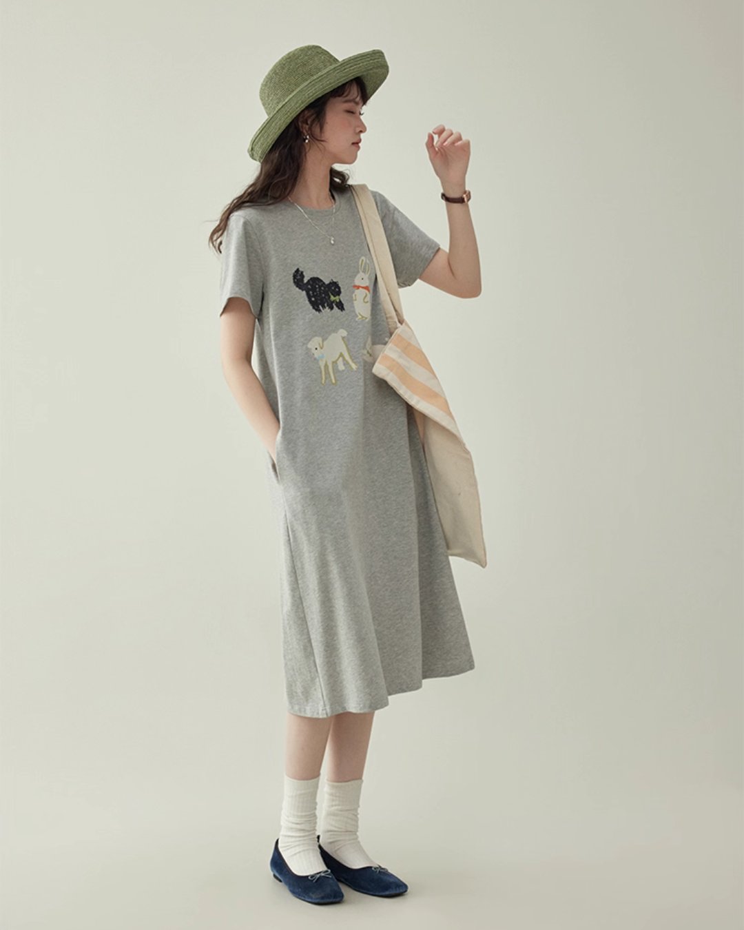 Animal Print T-Shirt Dress AMU0034