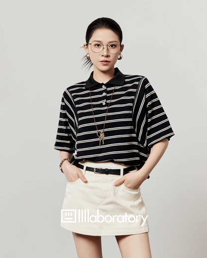 Border Pattern Polo Shirt LLA0474
