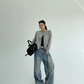 Round-Neck Knit Cardigan YLS1072