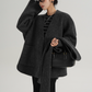 Colorless Wool Middle Coat / Scarf SRS0321