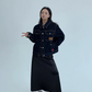 Dark Blue Stitch Denim Jacket YLS0901