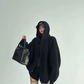 Oversized Hooded Knit Cardigan YLS1059