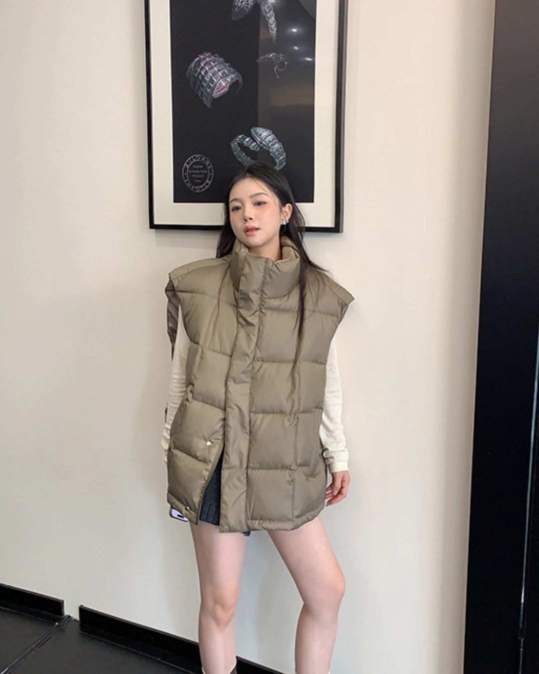 Stand Collar Down Vest YLS1006