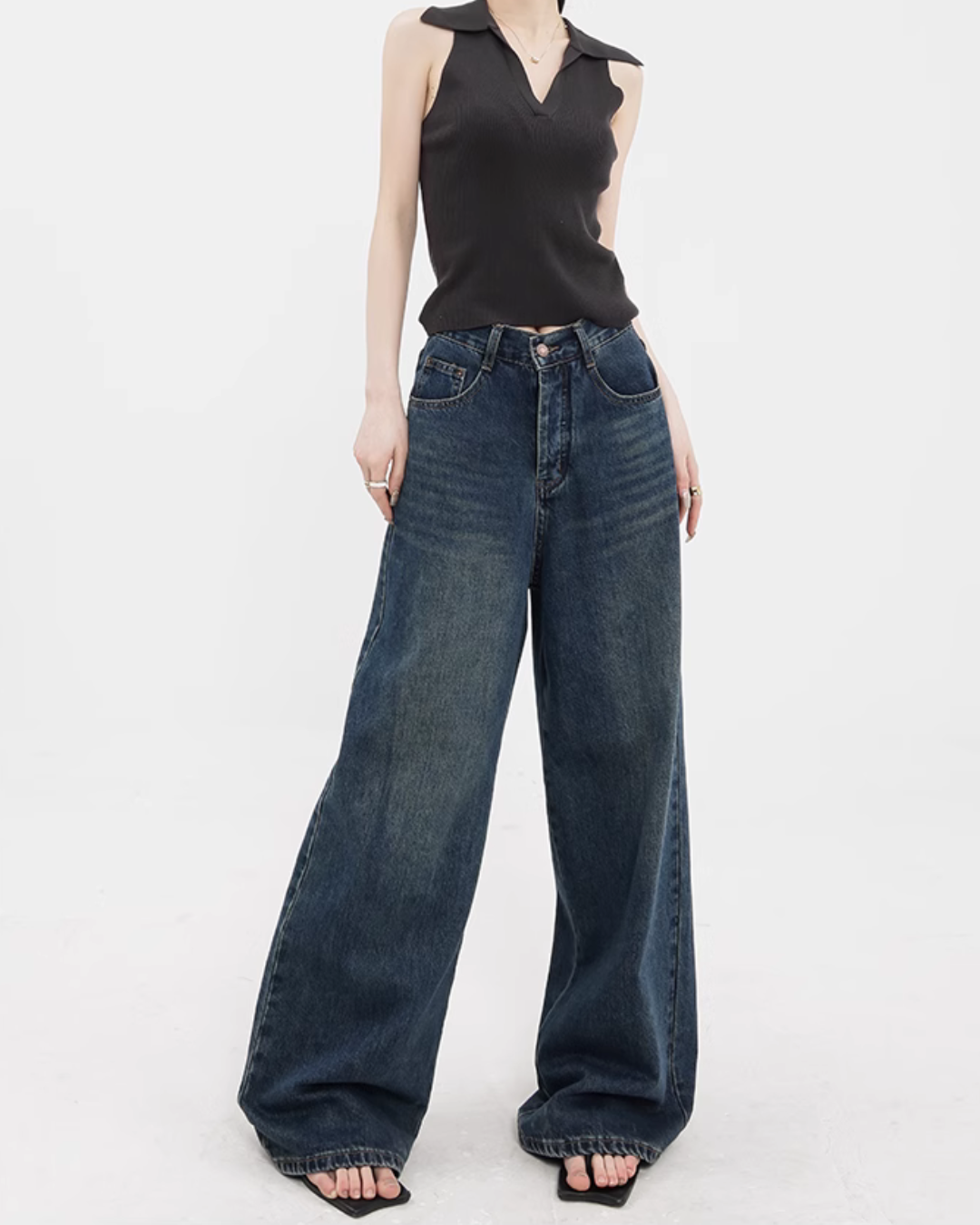 Vintage Wide Denim Pants ABW0004