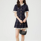 Paid Frill Mini Dress LSN0004
