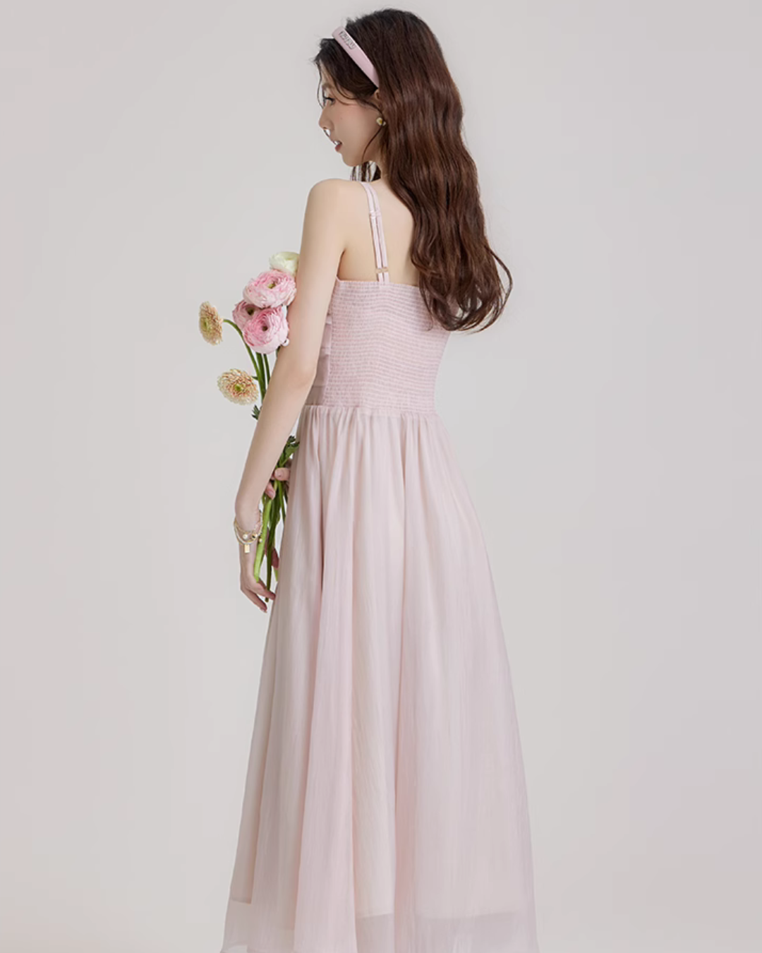 Pastel Pink Camisole Dress LSN0013