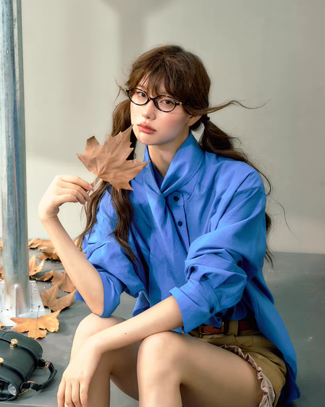 Tie-Up Long-Sleeve Shirt RCR0020