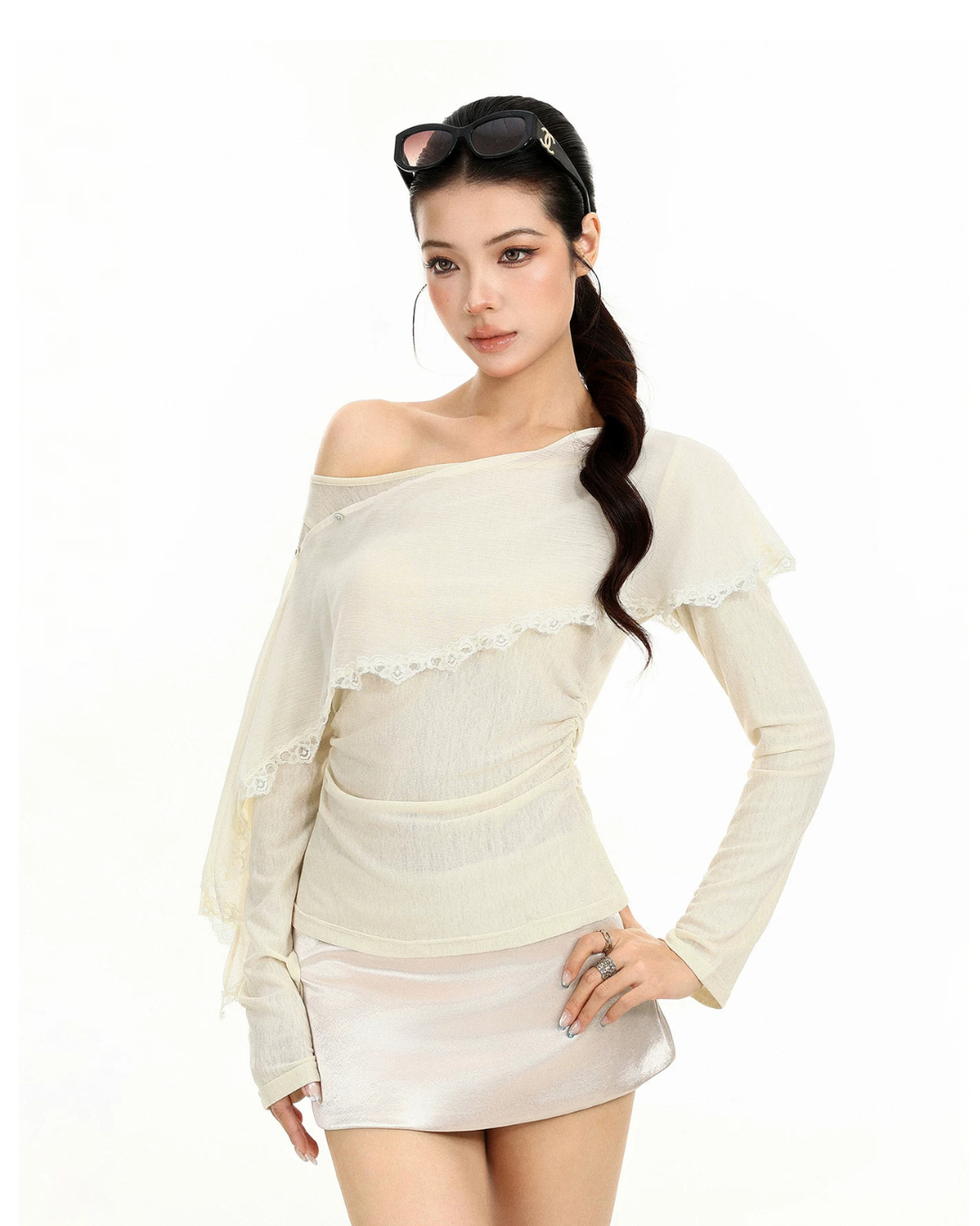 Off-Shoulder Long-Sleeve Top BGS0051