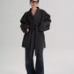 Mid Length Belted Wool Coat SRS0363