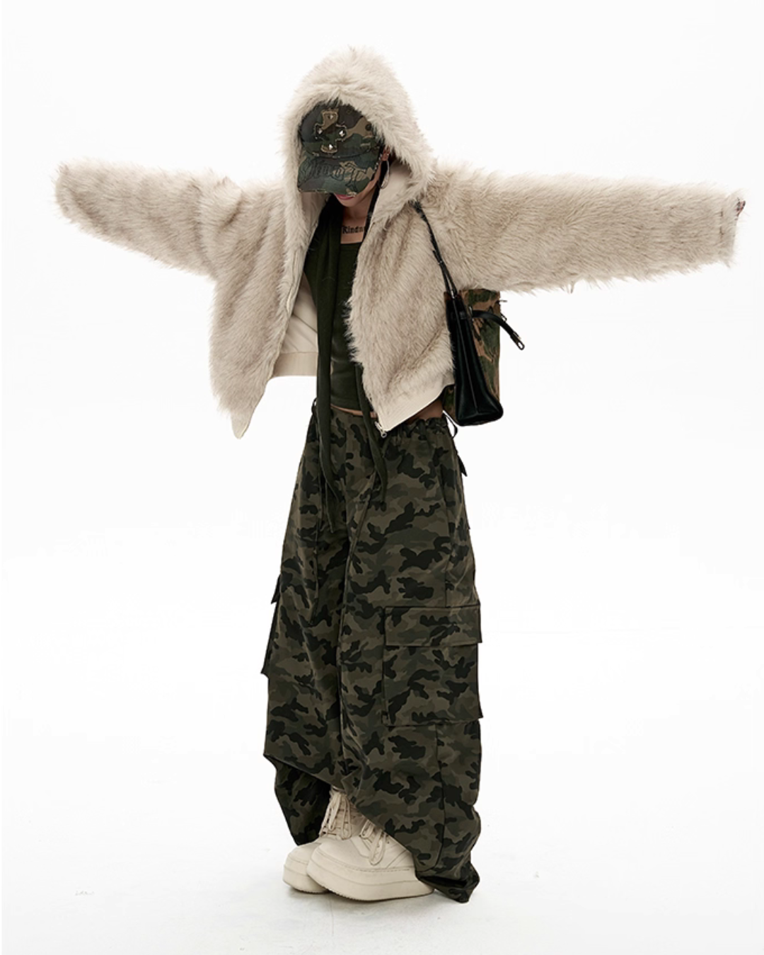 Big Hood Fur Coat ZRS0087