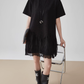 Rhinestone Short-Sleeve T-Shirt Dress FER0080