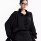 Floral Satin Shirt / Satin Fishtail Skirt TUW0004