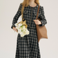 Plaid Tweed Jacket & Tweed Long Skirt SNT0010