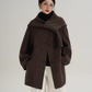 Scarf Design Wool Coat SRS0375