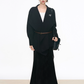 Loose Kni Cardigan Jacket / Slim Fit Mermaid Skirt / Waist Belt WEO0063