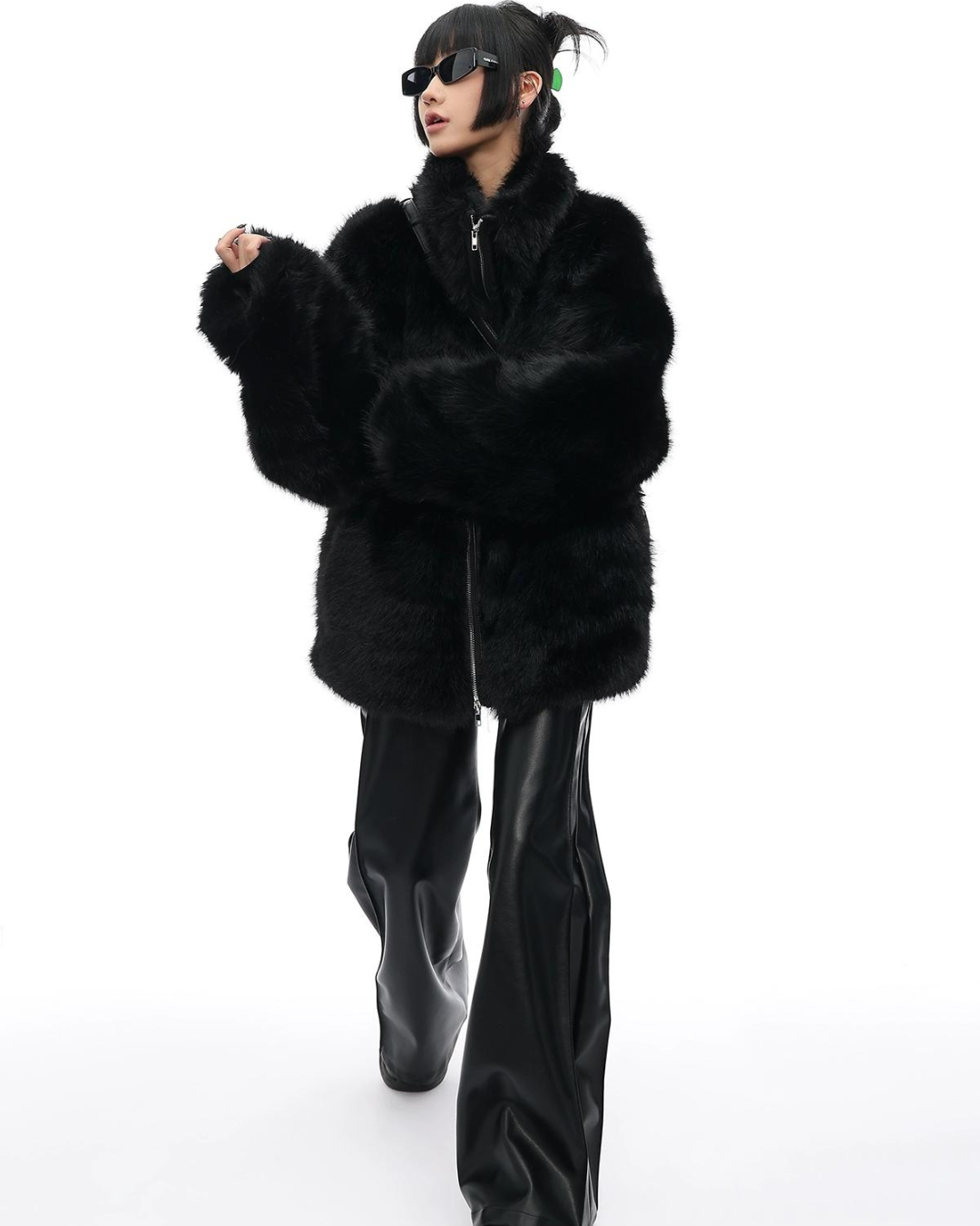 Volume No Color Faux Fur Coat ACS0019