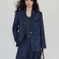 Linen Oversized Casual Jacket/Wide Pants VAS0181