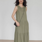 Tiered Gathered Long Dress VAS0119