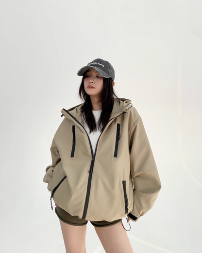 Stand Collar Nylon Jacket YLS0770