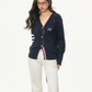 Silver Button Marine Knit Cardigan WEO0023