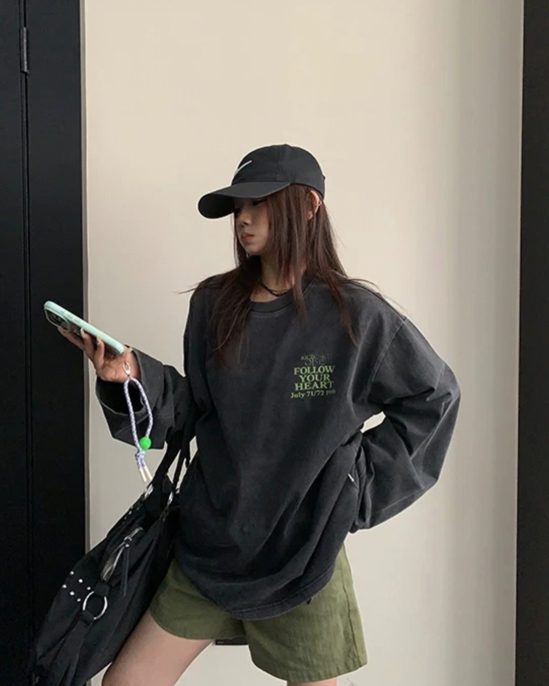 Vintage Back Logo Long Sleeve Top YLS1037