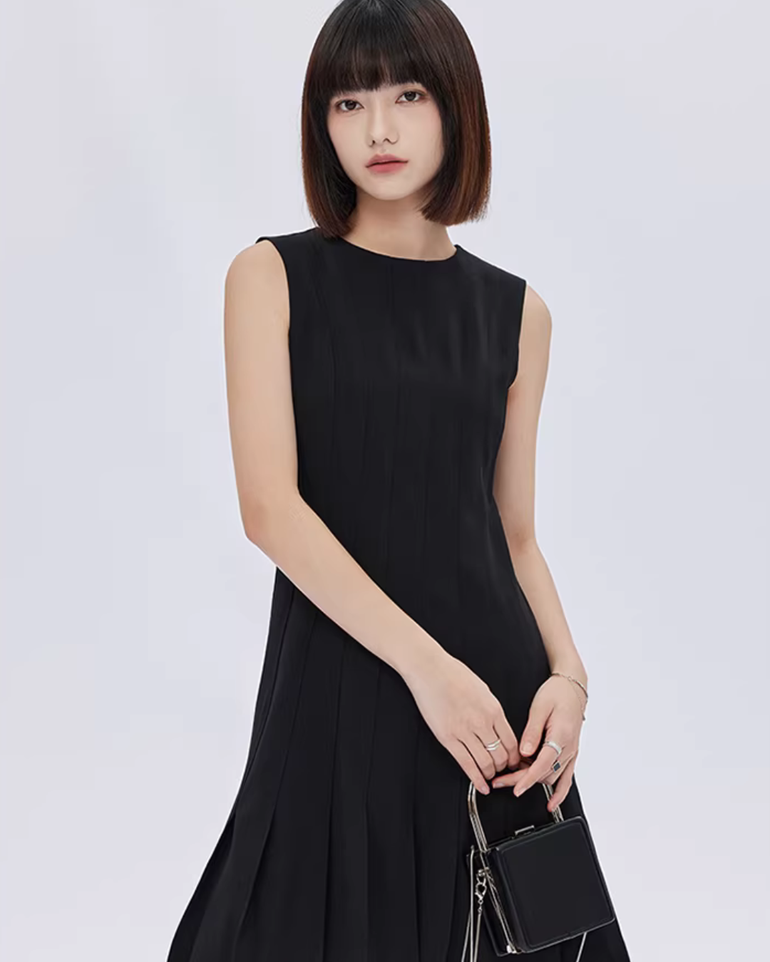 Round Neck Sleeveless Dress SHN0050