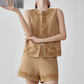 Code Embroidery Sleeveless Vest / Shorts FER0298