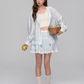 Sheer Windbreaker Jumper / Flare Skirt ASG0045
