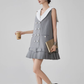 Double-Button Flare Mini Dress FER0093