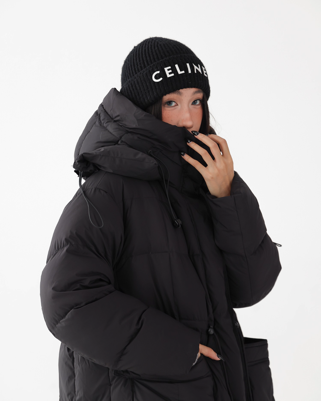 Stand Collar Down Long Coat ACS0331