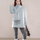 Scarf Collar Double Breasted Wool Coat WDB0003