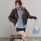 Brown High-End Leather Jacket WDB0014
