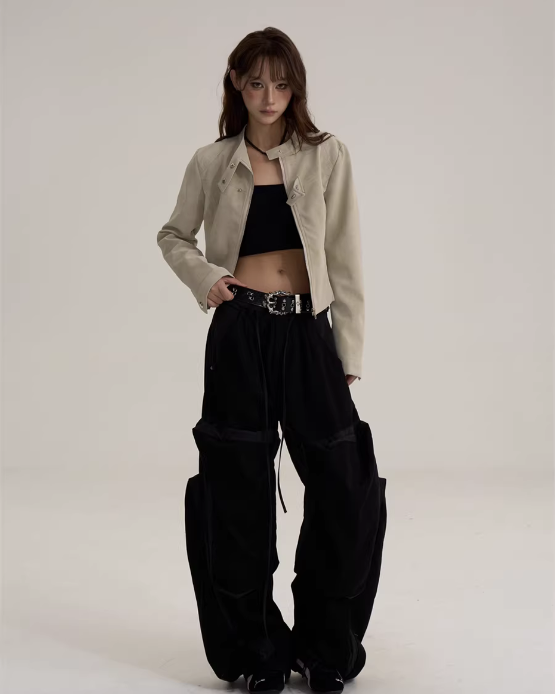 Suede Cropped Jacket ONP0003