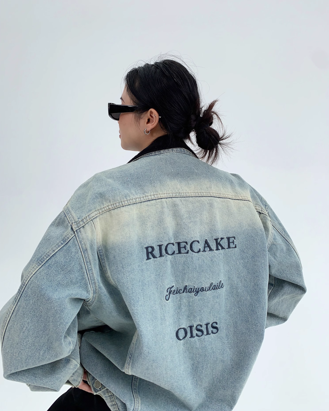 Back Logo Denim Jacket YLS0354