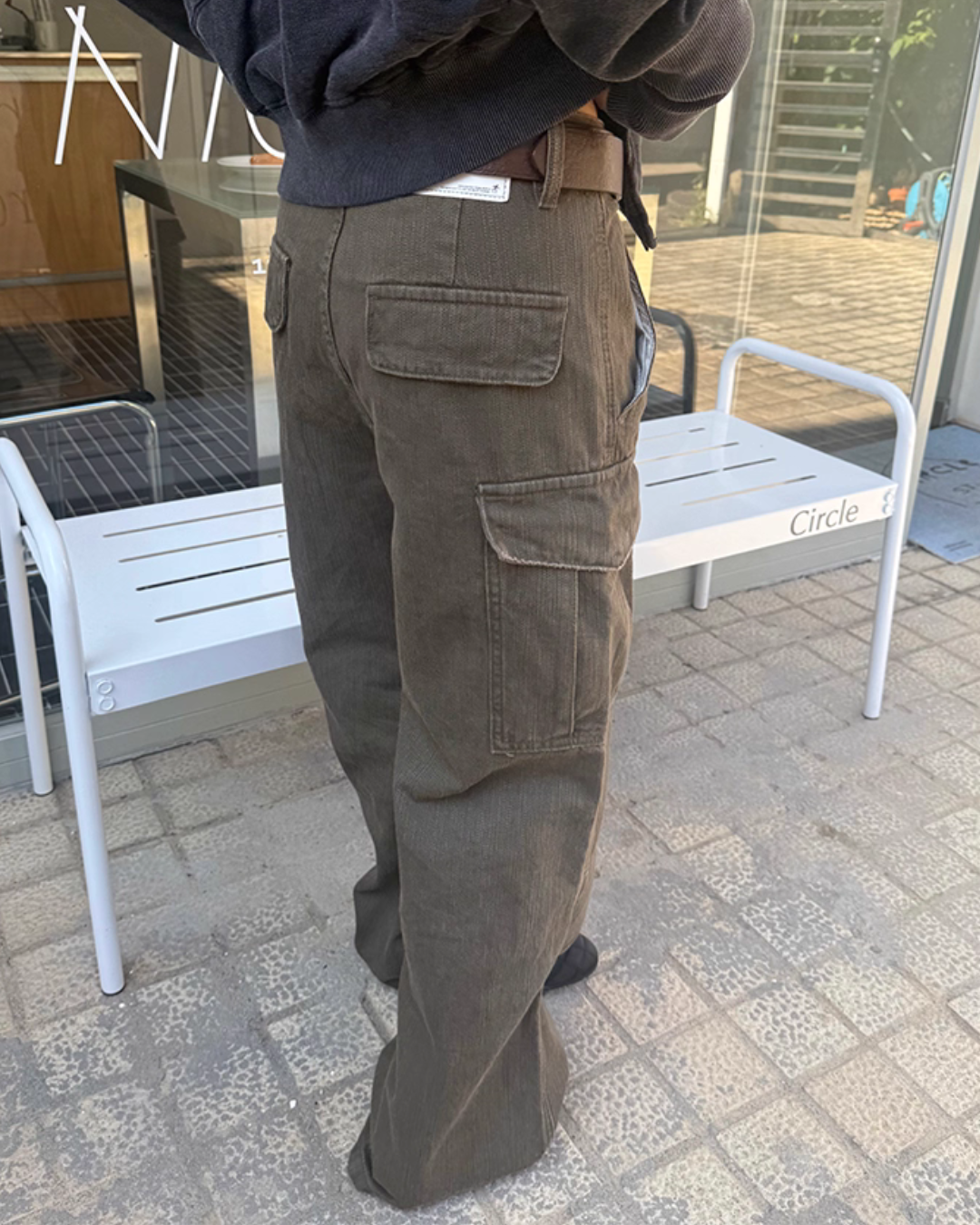 Wide Denim Cargo Pants CYE0052